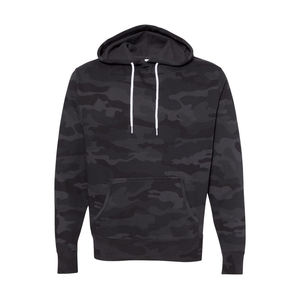 Sweat à capuche luxueux pour hommes, Design camouflage, couleur noir, pull - Product Image 1