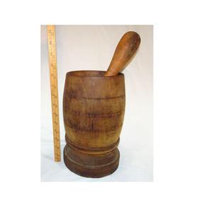 Classic Pestle and Mortar Wholesale Natural Color Durable Bamboo Mortar and Pestle <b>Set</b> for Customized Size and Low Price - Product Image 6