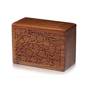 Suministros funerarios de madera para adultos, urna de cremación de madera con acabado personalizado para cenizas, venta al por mayor - Product Image 2