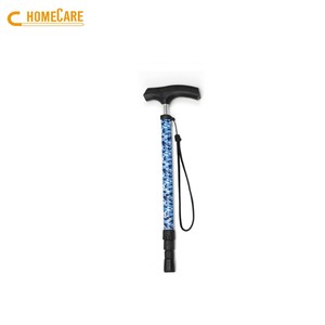 Béquilles orthopédiques télescopiques modernes en aluminium à 5 sections, antidérapantes, mains libres, avec poignée en T, légères, de type canne de marche, OEM Taïwan - Product Image 3