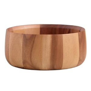 Tazón de madera con Mango de diseño natural, cuenco de resina esmaltada - Product Image 1