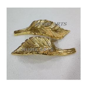 Ensemble de 2 poignées de plateau de service de couleur dorée Poignées de plateau de nourriture en aluminium de la meilleure qualité pour les meilleures ventes - Product Image 5