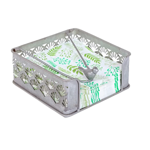 Porte-serviettes en métal enduit de poudre noire fait à la main avec un design unique parfait pour les ustensiles de cuisine, les restaurants et les hôtels - Product Image 5