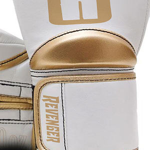 Gants de Kickboxing blancs rembourrés en Latex, gants de combat professionnels en cuir Muay Thai d'entraînement pour Boxeo - Product Image 5
