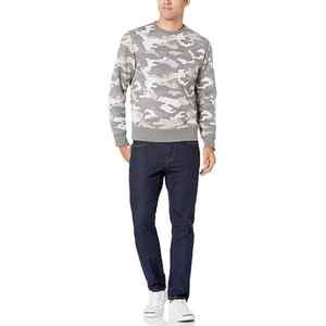 Winter Warm Breathable Eco-Friendly Lightweight Crew Neck <b>Fleece</b> Cotton <b>Sweatshirt</b> with Custom Logo Plus Size Long Sleeves - Product Image 5