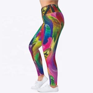 กางเกงเลกกิ้ง/กางเกงโยคะสำหรับผู้หญิง ออกกำลังกาย วิ่ง ฟิตเนส ทรงยาว มีกระเป๋าข้าง เอวสูง ป้องกันแบคทีเรีย แห้งเร็ว ผลิตจากโพลีเอสเตอร์/สแปนเด็กซ์ - Product Image 3