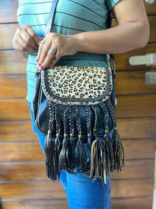 Sac à bandoulière en cuir pour femmes, pochette élégante à la mode, avec imprimé d'animaux, - Product Image 3