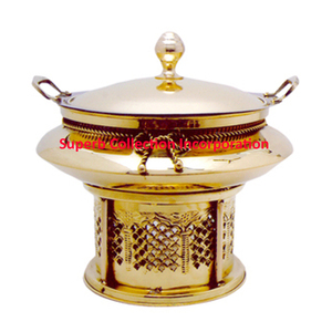 Réchaud rond en laiton avec noeud sur Offre Spéciale - Product Image 1