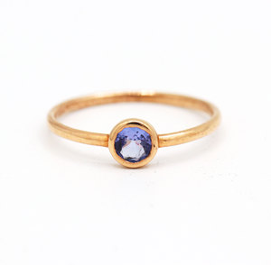 แหวนพลอยแทนซาไนต์ชุบทองคำแท้จากธรรมชาติ Memoria Jewels เงินแท้ 925 เครื่องประดับทำมือ ขายส่ง รับรองคุณภาพ - Product Image 1