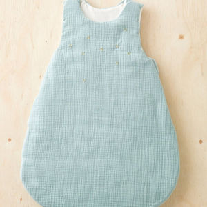 Sac de couchage d'hiver confortable pour bébé, sac de couchage à jambes fendues doux chaud épais 3 couches pour nouveau-né, housse en coton acrylique - Product Image 1