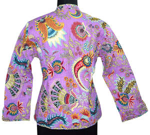 Veste longue et réversible en coton pour femmes, ample, courte, tendance, vente en gros - Product Image 2