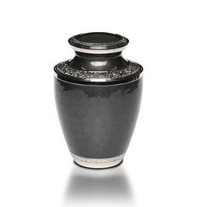 Real de plata Santa Cruz grabado Memorial latón Metal/aluminio adultos humanos Funeral la cremación las cenizas urnas Americano/estilo europeo - Product Image 4