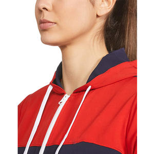 Ensemble survêtement à capuche et pantalon pour femme, haut court, couleurs rouge et bleu, vente en gros, nouvelle collection 2020 - Product Image 5