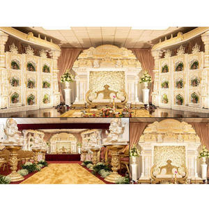 Décor de mariage indien du sud Manavarai Mandap Maharaja mariage asiatique Manavarai Mandap mariage indien populaire mariage sud Mandap - Product Image 1