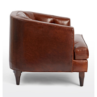 Nouveau design Chesterfield, canapé modulaire une place en cuir véritable, extensible et convertible, avec dossier capitonné, pour école et parc
