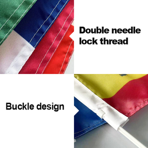 Drapeaux de fenêtre de voiture de l'équipe de football mexicaine et belge en polyester <span class=keywords><strong>100D</strong></span> personnalisés - Product Image 2