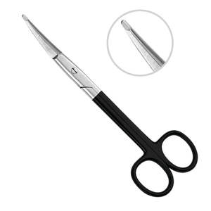 Tijeras médicas rectas dentadas, supercorte, curvadas, 6,75 pulgadas (17cm) - Product Image 1