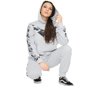 Conjunto de ropa interior con capucha para mujer, chándal informal con estampado de Panel de leopardo lateral, 2 uds. - Product Image 2