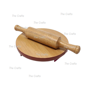 Latest Design Wooden Chakla Belan Customized Size And Shapes <b>Rolling</b> <b>Pin</b> And <b>Rolling</b> Board From India - Product Image 4