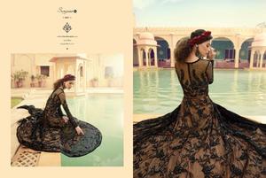 Costume de kameez pour femmes, tenue africaine très riche, en soie, à broderies, nouveau style, vêtement indien, prêt à porter, vente en gros, bas prix - Product Image 4