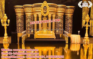 Boda de Bollywood etapa London elegante boda fibra configuración Melbourne Popular Bollywood boda escenario - Product Image 4