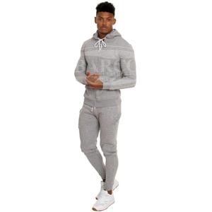 Chándal con Capucha de Felpa de Algodón Estampado Sólido de Alta Calidad para Hombre, Tallas Grandes, con Logotipo Personalizado y Etiqueta en el Cuello - Product Image 1