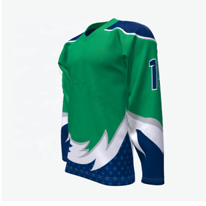 เสื้อเจอร์ซีย์ฮ็อกกี้น้ำแข็งมืออาชีพ,เสื้อเจอร์ซีย์ฮ็อกกี้น้ำแข็งสวมใส่สบายสไตล์ฮอกกี้แบบกำหนดเอง - Product Image 6