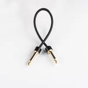 6.35mm Noiseless Custom length Patch Cable Solderless Pedal board TS Patch Plug