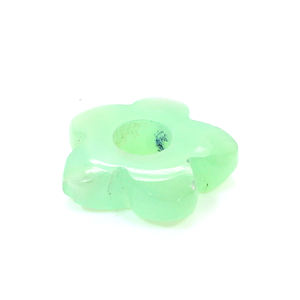 ดอกไม้ธรรมชาติ Chrysoprase 17มม. พร้อมอัญมณีเจาะ1มม. สำหรับทำเครื่องประดับ Ishu Gems IG21076 - Product Image 4