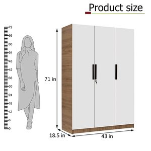 Armario de madera de 3 puertas - Product Image 5