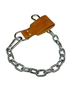 Wholesale Customized Cowhide Leather Non-Slip Durable Unisex Gym Safety Weightlifting Dipping <b>Belt</b> Steel <b>Chain</b> Fitness Exercise - Product Image 2