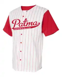 Penjualan terlaris kaus kustom kaus baseball softball pakaian olahraga pakaian pria jersey baseball bordir tersublimasi merah muda