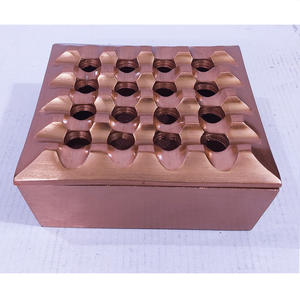 Cenicero plateado de aluminio mate para el hogar y la Bar, Cenicero personalizado de fábrica, portátil, niquelado de Metal, venta al por mayor - Product Image 6