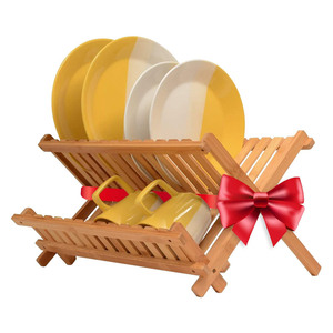 Classical Design Wooden Foldable Dish Rack Dish Drainer Wholesale - Product Image 6