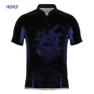 Polyester Sublimation Polo Darts Shirts Indoor Darts Jersey Light Weight Cool Dry Digital Printing Embroidery Custom Design