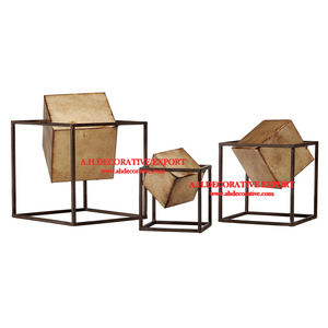 Décoration de bureau, sculpture abstraite en aluminium de forme irrégulière pour salon, couleur argentée, moderne, de haute qualité, pour Noël - Product Image 3