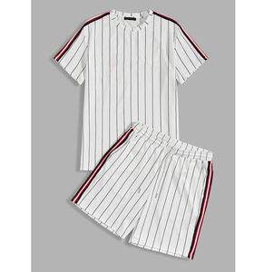 Ensemble T-shirt et short à manches courtes pour homme, été 2021, avec logo personnalisé, léger, écologique, votre propre design - Product Image 4