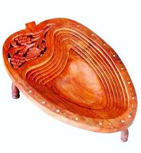 Frutero de Madera de Calidad de Lujo, Ecológico, con Esmalte de Color, Fabricante en India - Precio - Product Image 5