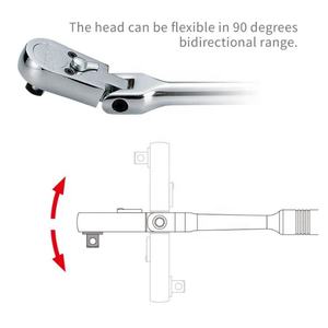 Llave de Trinquete de Aleación de 36 Dientes, 3/4 pulgadas, Modelo A55 - Product Image 2