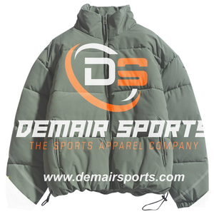 Veste d'hiver matelassée confortable pour homme, tendance mode 2021, avec capuche, vêtements de sport décontractés, pliable, légère, personnalisable - Product Image 3