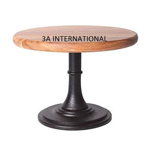 Support à gâteau multifonctionnel, décoratif, pour fête d'anniversaire, plateau de service de table, style cupcake, ensemble en métal et marbre, fonctionnalités de service - Product Image 1