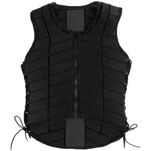 Nuevo Chaleco de Seguridad Ecuestre Color Negro para Adultos con Logotipo y Talla Personalizables - Product Image 1