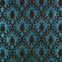 Tela de chenilla con diseño de tulipán, tapizado turco, hiedra