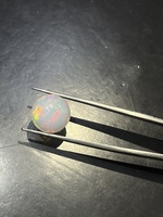 Opale d'Éthiopie naturelle non traitée, qualité supérieure, taille cabochon, 5,60 carats, pierre précieuse en vrac, certifiée IGI, jeu de couleurs multi-feu, Sadiya