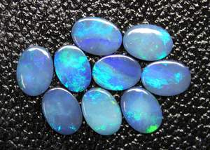 Pierre précieuse australienne naturelle de forme ovale de cabochon d'opale de doublet taille 10X14MM - Product Image 2