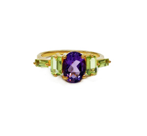 Sterling <b>Silver</b> 925 Supplier Wholesaler Custom Handmade Unisex Party Wear <b>Man</b> Amethyst Peridot Blue Topaz Unique Gemstone <b>Ring</b> - Product Image 2