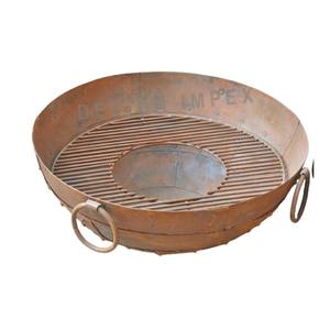 Support de foyer personnalisé OEM ODM avec quatre poignées style européen en fonte extra large Kadai de cuisson pour décoration de Noël - Product Image 5