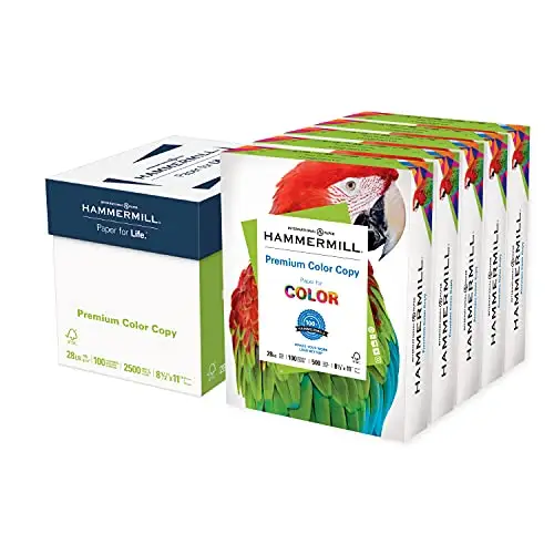 Excellent Hammermill Glossy Paper, Laser Gloss Copy Paper, 8.5 x 11 - 1 Pack (300 Sheets) - 94 Bright, Made in the USA Glossy Pr