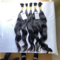Cheveux bruts vierges de vison brésilien de qualité supérieure, alignés dans le sens des cuticules, en lots, 100 % Remy, provenant d'un seul donneur, prix de gros