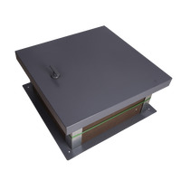 Accès pratique au toit, trappe de toit durable en acier zingué